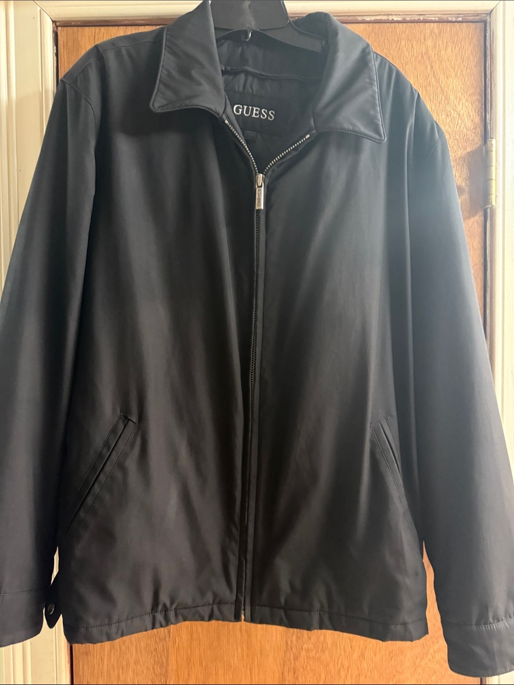 Guess Black Full-Zip Men's Jacket